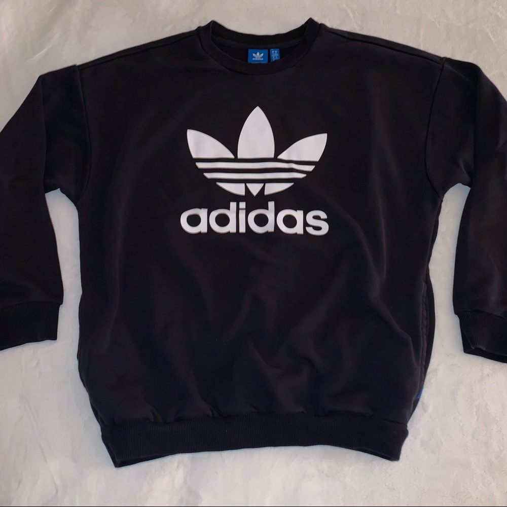 Black Adidas Crewneck